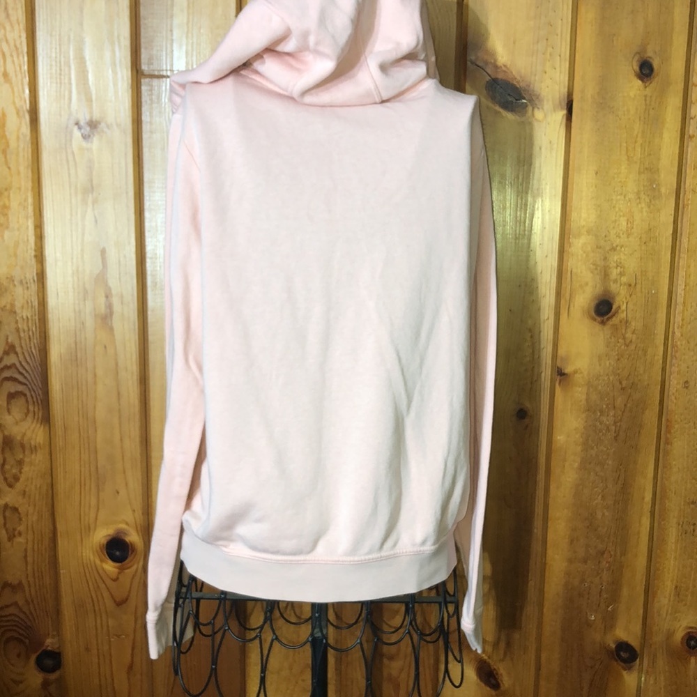 Nike pink sweatshirt Hoodie Gold long sleeve Pocket size XS gold shimmer cowl​ - Picture 5 of 5